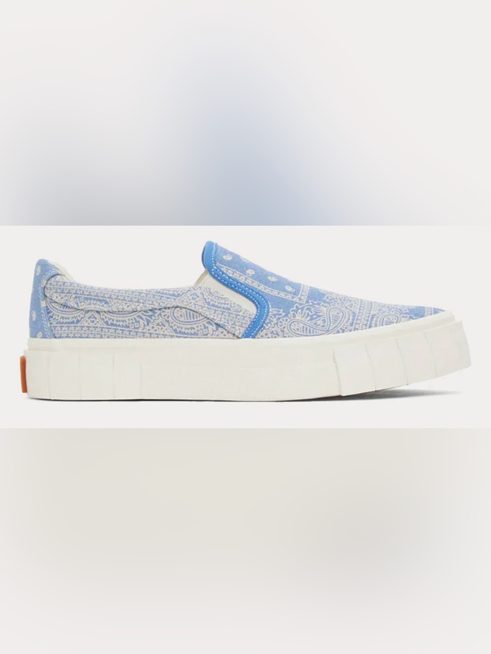NIB [Good News] Paisley Yess Blue/White Slip-On Sneakers Women’s EU 38 / US 8